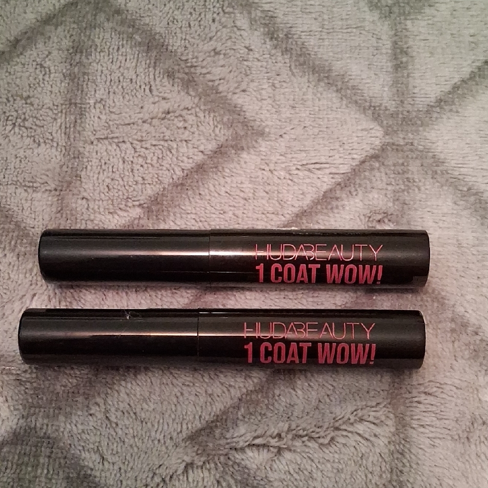 HUDA BEAUTY 1 Coat Wow! Mascara Lot Of 2 Travel
